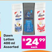 Dawn Lotion Assorted-400ml Each
