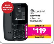Mobicel E1 Phone-Each