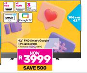 Skyworth 42"(106cm) FHD Smart Google TV 42E6500G
