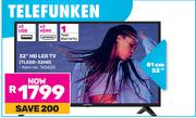 Telefunken 32"(81cm) HD LED TV TLEDD-32HD
