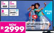 Samsung 32"(81cm) HD LED Smart TV 32T5300