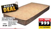 Easy Dream Foam Mattress 92cm
