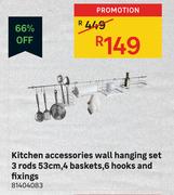 Kitchen Accessories Wall Hanging Set 81404083