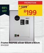 Inspire Frame Silver 60cm x 80cm 81412081