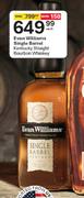 Evan Williams Single Barrel Kentucky Straight Bourbon Whisky-Each
