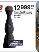 Class Azul Durango Or Guerraro Limited Edition Tequila-Each