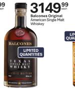  Balcones Original American Single Malt Whisky-Each