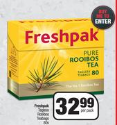 Freshpak Tagless Rooibos Teabags-80s Per Pack