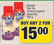 Danone Yogi Sip Drinking Yoghurt (Selected)-For Any 2 x 250g