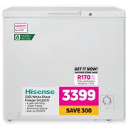 Hisense 320L White Chest Freezer H320CF
