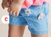 Girls Fashion Denim Shorts (2-7 years)-Each