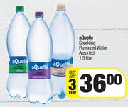Aquelle Sparkling Flavoured Water Assorted-For 3 x 1.5L
