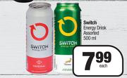Switch Energy Drink Assorted-500ml Each