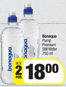 Bonaqua Pump Premium Still Water-For 2 x 750ml