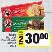 Bakers Red Label Cream Biscuits Assorted-For 2 x 200g
