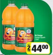 Mr Orange Orange Squash-For 2 x 2L