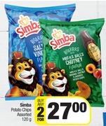 Simba Potato Chips Assorted-For 2 x 120g