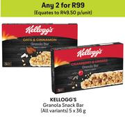 Kellogg's Granola Snack bar (All Variants)-For Any 2 x 5 x 36g