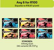 Stimorol Infinity Gum (All Variants)-For Any 6 x 26.7g/27g