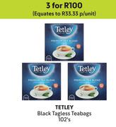 Tetley Black Tagless Teabags 102's Pack-For Any 3