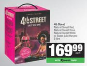 4th Street Natural Sweet Red,Sweet Rose,Sweet White Or Sweet Late Harvest-5L