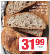 In Store Ancient Grain Sourdough Bread-500g