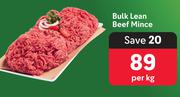 Bulk Lean Beef Mince-Per kg