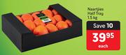 Naartjies Half Tray-1.5kg Each