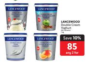Lancewood Double Cream Yoghurt (All Variants)-For Any 2 x 1kg
