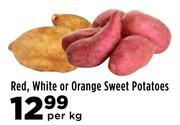 Red, White Or Orange Sweet Potatoes-Per Kg