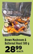 Brown Mushroom & Butternut Roast-500g Each