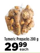 Tumeric Prepacks-200g Each