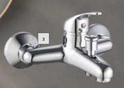 Builders Nova Bath Mixer & Hand Shower