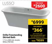 Lusso Orilla Free Standing Skirted Bath