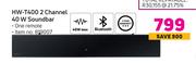 Samsung HW-T400 2 Channel 40W Soundbar