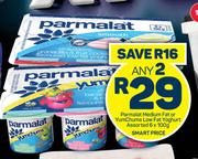 Parmalat Medium Fat Or Yumchums Low Fat Yoghurt Assorted-Any 2 x 6 x 100g