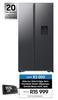 Samsung 560L Side By Side Fridge Non Plumbed Water Dispenser Gentle Black Matt RS57DG4100B4FA