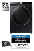 Samsung 11Kg Front Loader With AI Eco Bubble & Auto Dispenser WW11CGP44DSBFA
