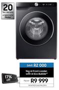 Samsung 9Kg AI Front Loader With AI Eco Bubble WW90DG6U94LBFA