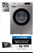 Samsung 9Kg Front Loader With Digital Inverter Motor WW90T3040BS/FA