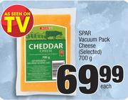Spar Vacuum Pack Cheese (Selected)-700g