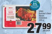 Spar Butcher's Best Bacon (Selected)-200g Per Pack