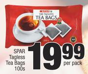 Spar Tagless Tea Bags-100's Per Pack