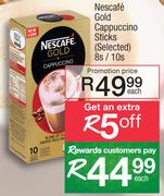 Nescafe Gold Cappuccino Sticks (Selected)-8's/10's Each