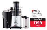 Milex Power Juicer MMJ002-Each