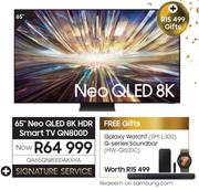 Samsung 65" Neo QLED 8K HDR Smart TV QN800D QA65QN800DAKXXA