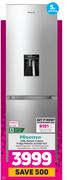 Hisense 299L Bottom Freezer Fridge (Metallic) H299BI-WD