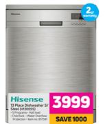 Hisense 13 Place Dishwasher (S/Steel) H13DESS
