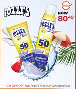 Fozzi's Kids Sun Care Products