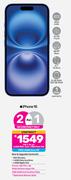 2 x Apple iPhone 16-On 4.8GB Red Core + Red Flexi 160